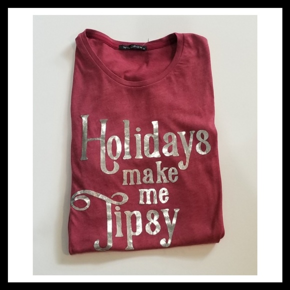 Wildfox Holidays Make Me Tipsy t shirt - Picture 6 of 6